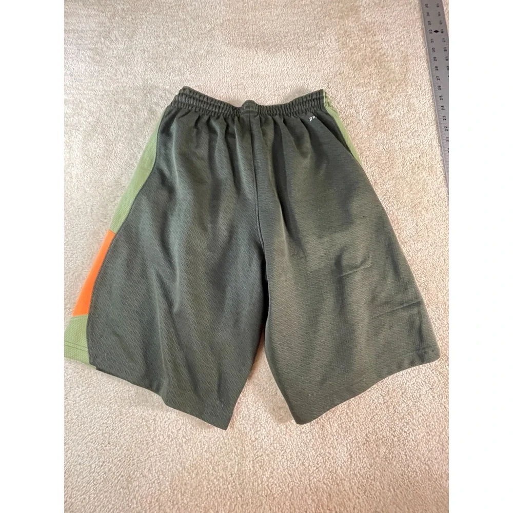 Nike KD Kevin Durant Dri-FIT Shorts Large Green Orange Basketball
